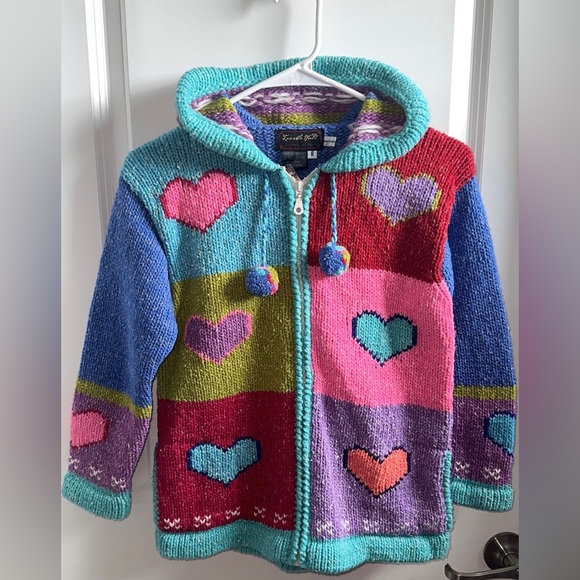 invisible world Other - Handmade Invisible World Juneau Alaska Knit sweater Zip up girls size 8